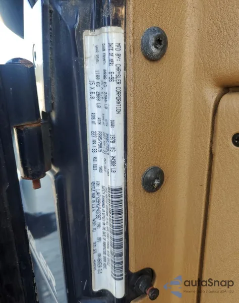 1997 Jeep Wrangler / Tj Se z USA, uszkodzony, nr VIN 1J4FY29PXVP437267